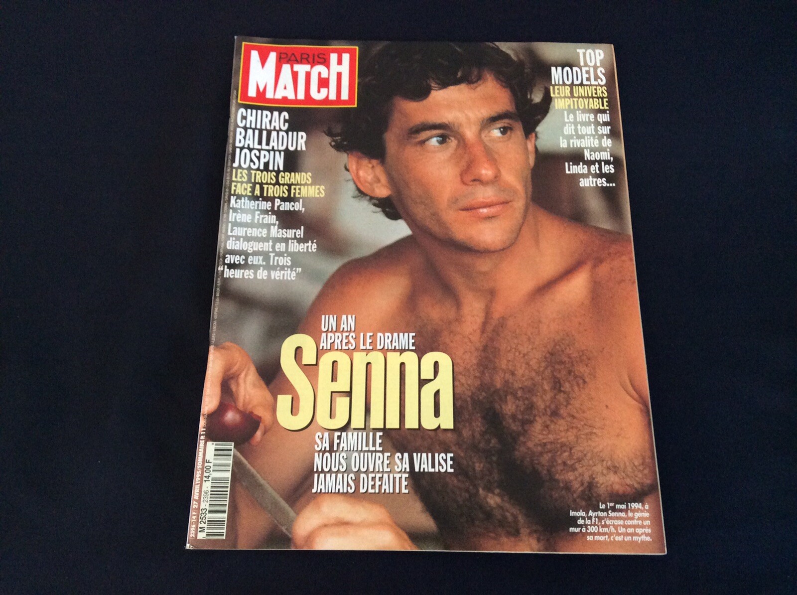 1994 Paris Match Magazine Feature On Ayrton Senna In Mint Condition