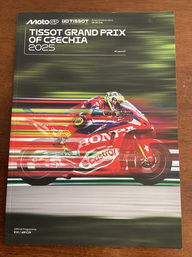 2025 MotoGP Brno Czech Official Race Week Program